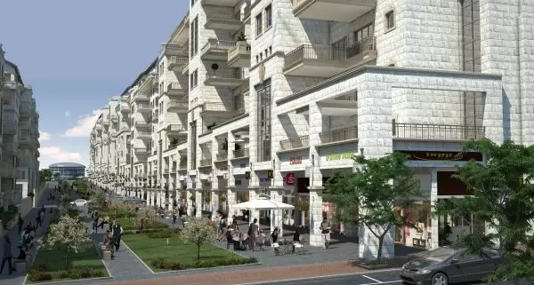 שדרה מסחרית בכניסה לירושלים הדמיה יחסי ציבור retail131213