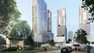 הדמיית מתחם התחנה המרכזית בתל אביב הדמיה קייזר אדריכלים