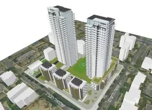 פרויקט פינוי בינוי בנתניה הדמיה יחסי ציבור
